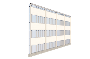 ValkGableVision | Roller gable screen system for Venlo greenhouses