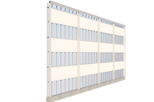 ValkGableVision | Pantalla vertical enrollable para su invernadero Venlo