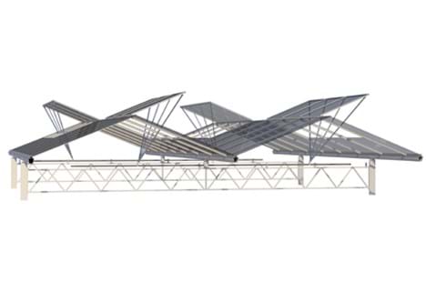 Greenhouse ventilation system for standard capacity